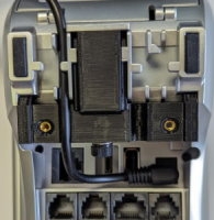 AC adapter installed