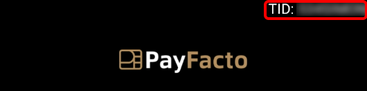 Terminal ID confirmation